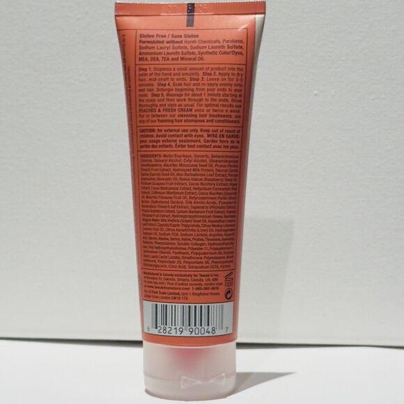 Tweak’d By Nature Peaches & Fresh Cream 8oz Scrub &  3oz Hair Treatment SEALED - Picture 6 of 6